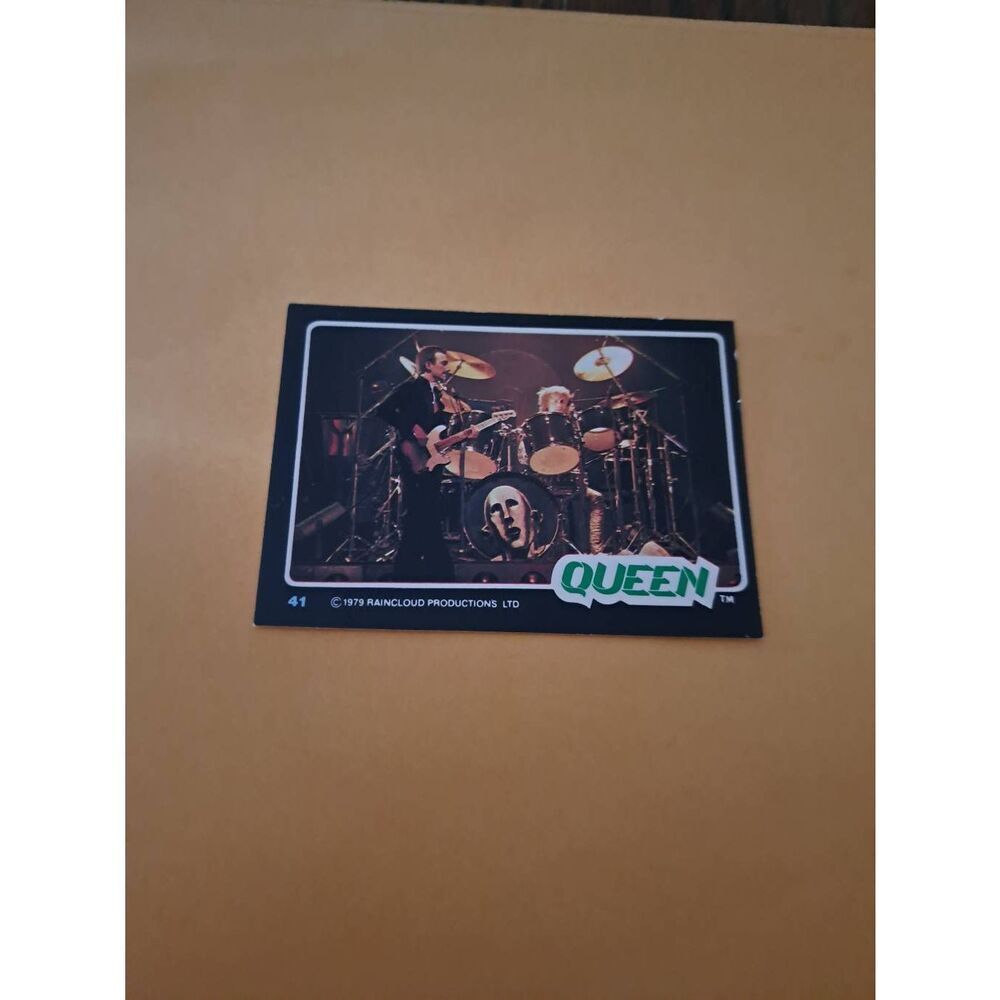 Vintage 1979 Raincloud Productions Queen Trading Card #41 Rock Band Memorabilia